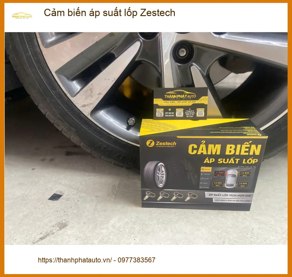 Anh Cường lắp cảm biến áp suất lốp Zestech cho Hyundai Elantra tại Thủ Đức ảnh thực tế 3