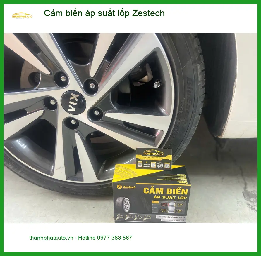 Anh Cường lắp cảm biến áp suất lốp Zestech cho Hyundai Elantra tại Thủ Đức ảnh thực tế 4
