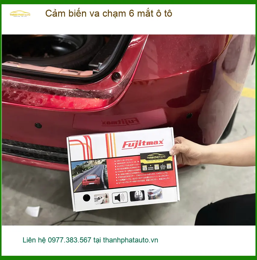 Anh Vỹ lắp cảm biến va chạm 6 mắt ô tô Honda CRV Quận 11 để đỗ xe an toàn