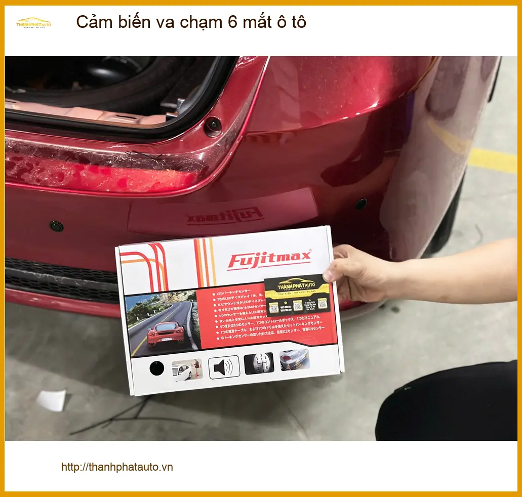 Anh Vỹ lắp cảm biến va chạm 6 mắt ô tô Honda CRV Quận 11 để đỗ xe an toàn ảnh thực tế 2