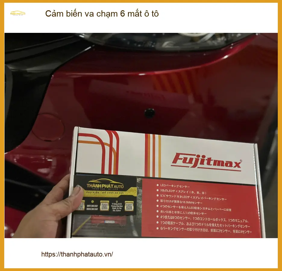 Anh Kiên lắp cảm biến va chạm 6 mắt ô tô cho Kia K3 tại Thủ Đức lùi xe an toàn ảnh thực tế 3