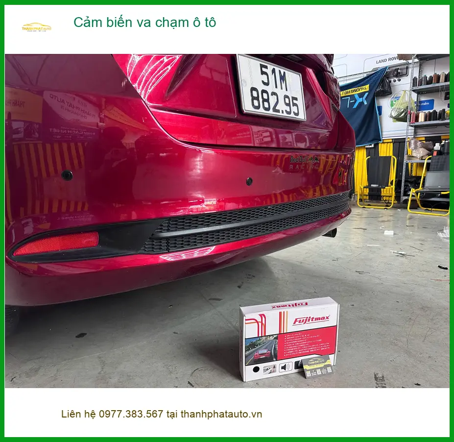 Anh Minh lắp cảm biến va chạm ô tô Hyundai Accent tại Hóc Môn để đậu xe an toàn hơn ảnh thực tế 3