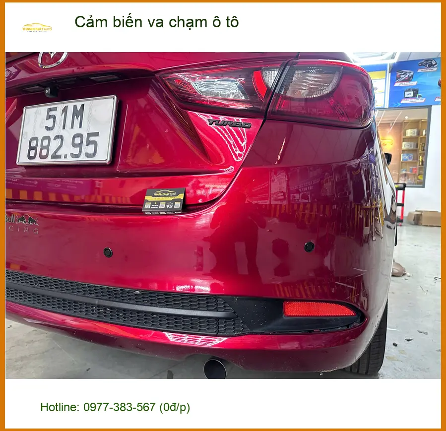 Anh Minh lắp cảm biến va chạm ô tô Hyundai Accent tại Hóc Môn để đậu xe an toàn hơn ảnh thực tế 4