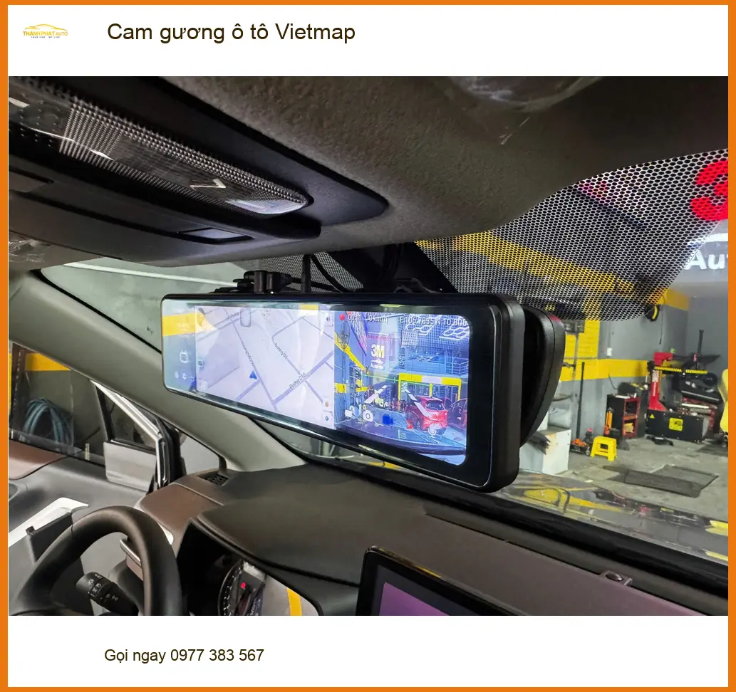 Anh Vĩnh lắp cam gương Vietmap cho Lux A2.0 ở Quận 12 ghi lại hành trình
