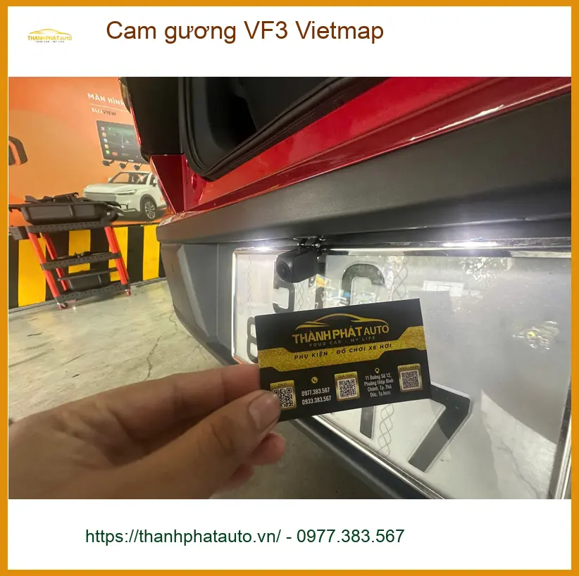 Cô Hiền lắp cam gương Vietmap cho VinFast VF3 tại Quận 12 vì cần ghi lại hành trình ảnh thực tế 4