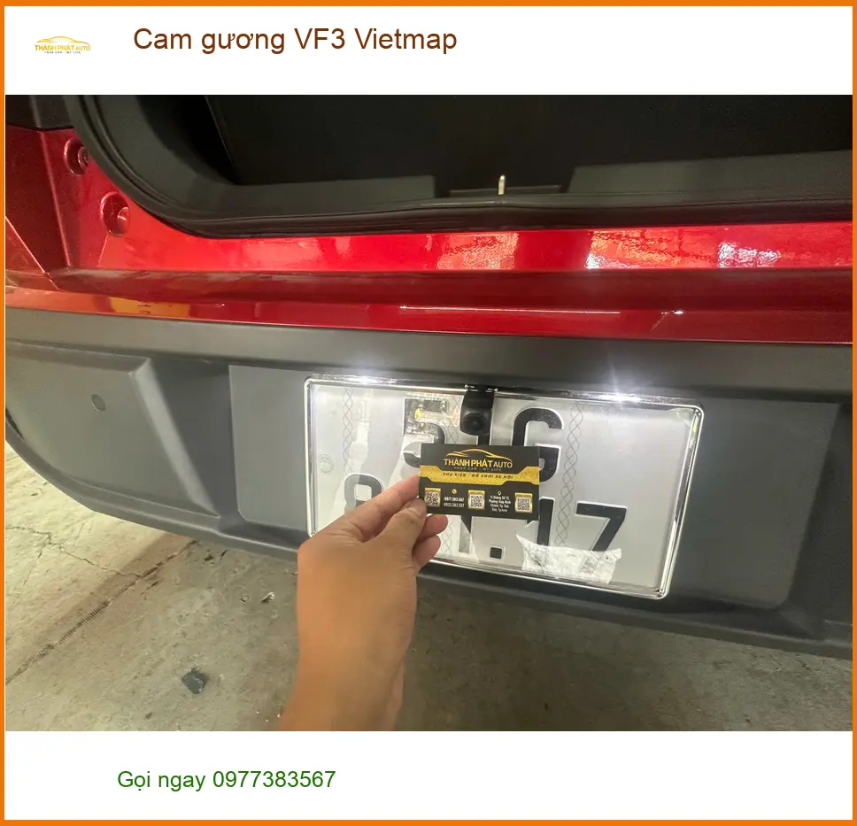 Cô Hiền lắp cam gương Vietmap cho VinFast VF3 tại Quận 12 vì cần ghi lại hành trình ảnh thực tế 5