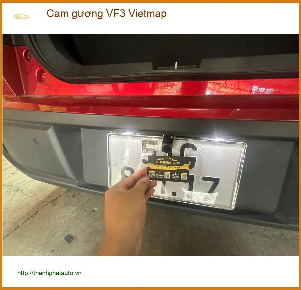 Anh Khôi lắp cam gương Vietmap cho VinFast VF3 tại Quận Thủ Đức vì hay đi đường đông ảnh thực tế 5