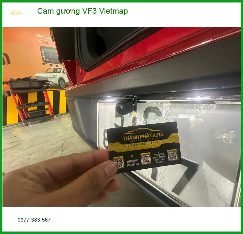 Anh Nhật lắp cam gương Vietmap cho VinFast VF3 tại Củ Chi để an tâm di chuyển ảnh thực tế 4