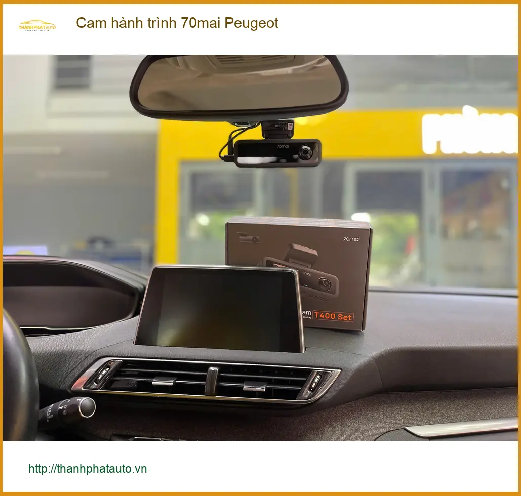 Anh Minh lắp cam hành trình 70mai Peugeot 3008 tại H. Bình Chánh yên tâm ảnh thực tế 4