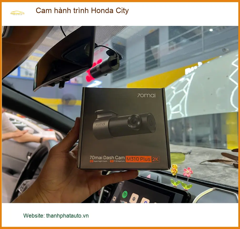 Anh Hưng lắp cam hành trình Honda City tại Quận 4 để ghi lại hành trình rõ nét ảnh thực tế 2