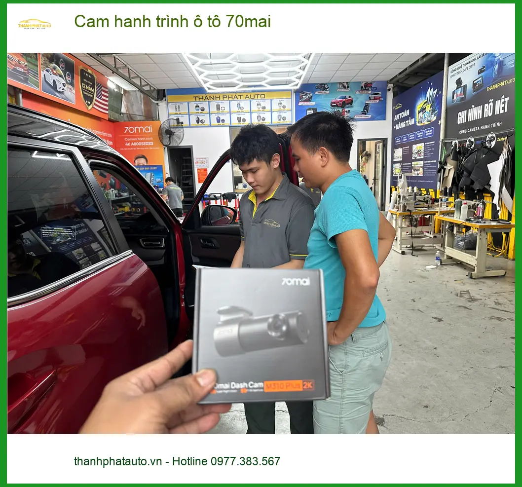 Chị Thảo lắp cam hành trình ô tô 70mai cho Suzuki XL7 ở Hóc Môn