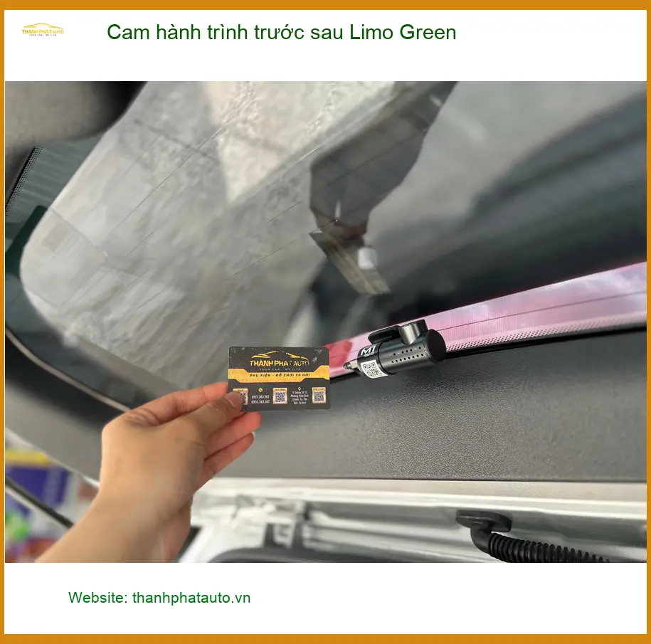 Chị Mai lắp cam hành trình trước sau Limo Green cho Kia K3 tại Quận 2