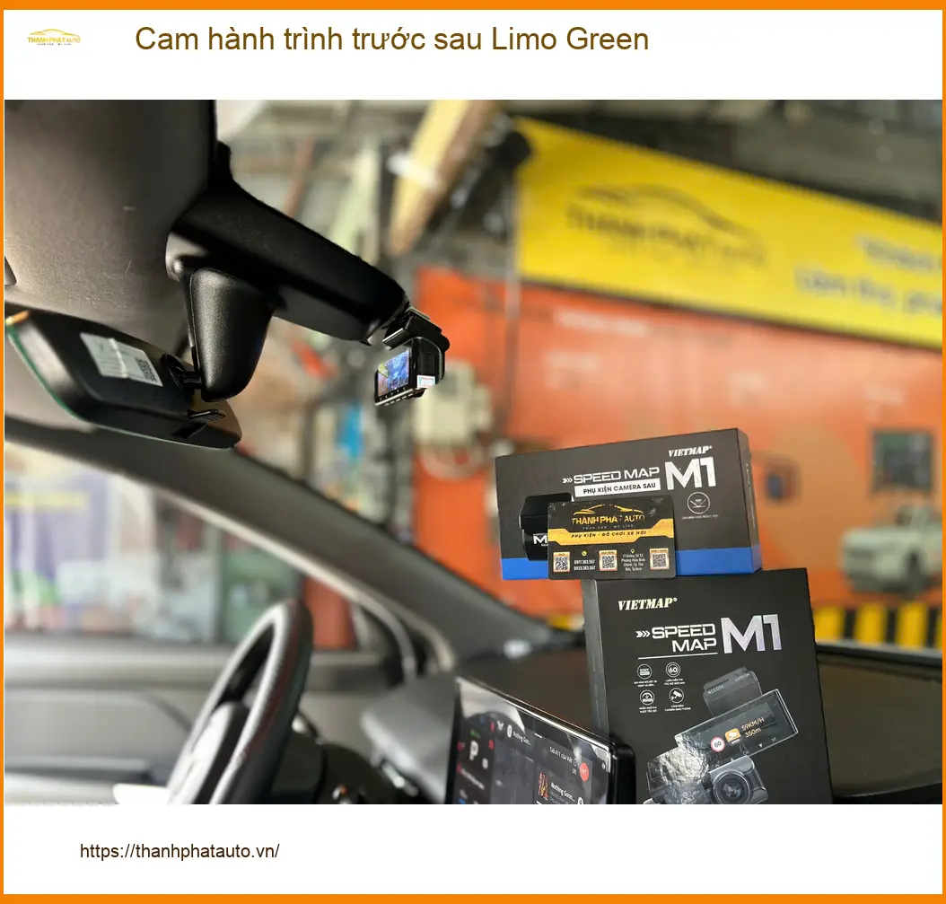 Chị Mai lắp cam hành trình trước sau Limo Green cho Kia K3 tại Quận 2 ảnh thực tế 3