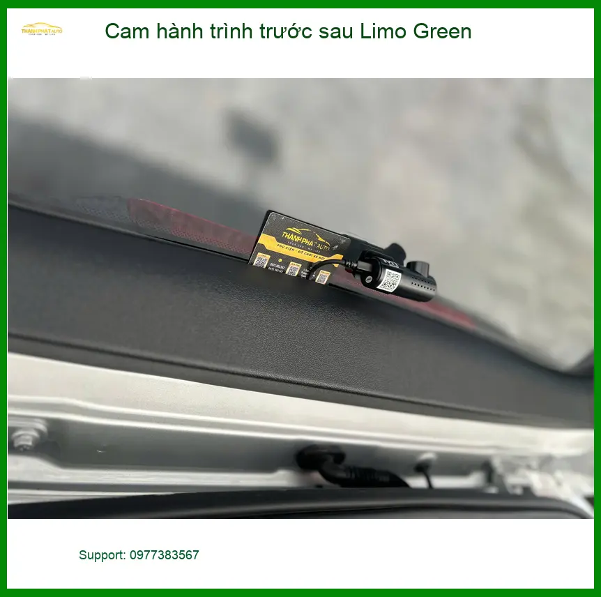 Chị Mai lắp cam hành trình trước sau Limo Green cho Kia K3 tại Quận 2 ảnh thực tế 4
