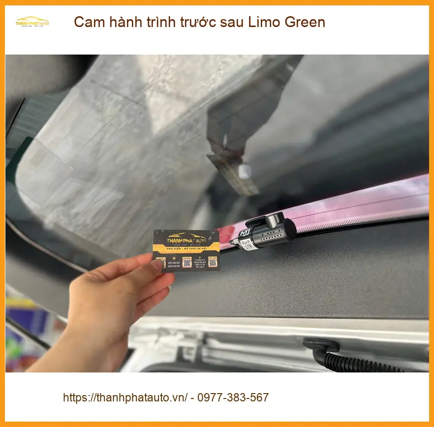 Anh Tấn lắp Cam hành trình trước sau Limo Green cho Elantra tại Quận 12