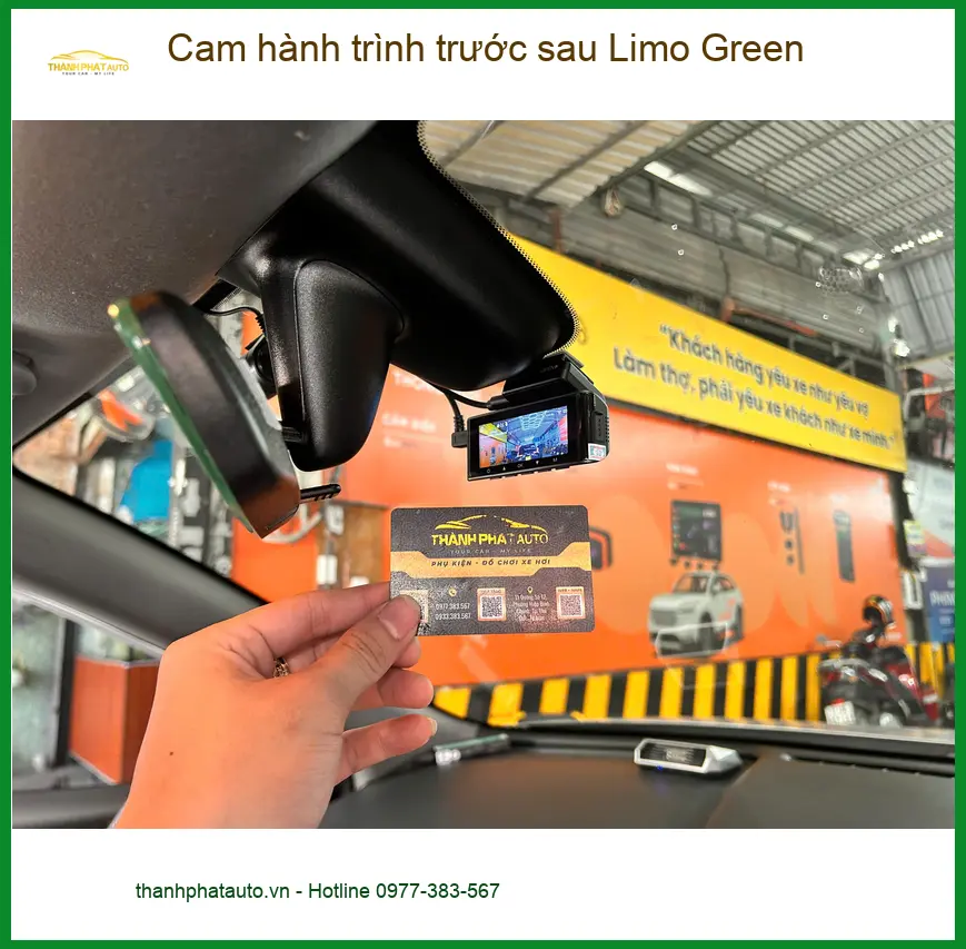 Anh Long lắp cam hành trình trước sau Limo Green Honda CRV Quận 9 ảnh thực tế 3