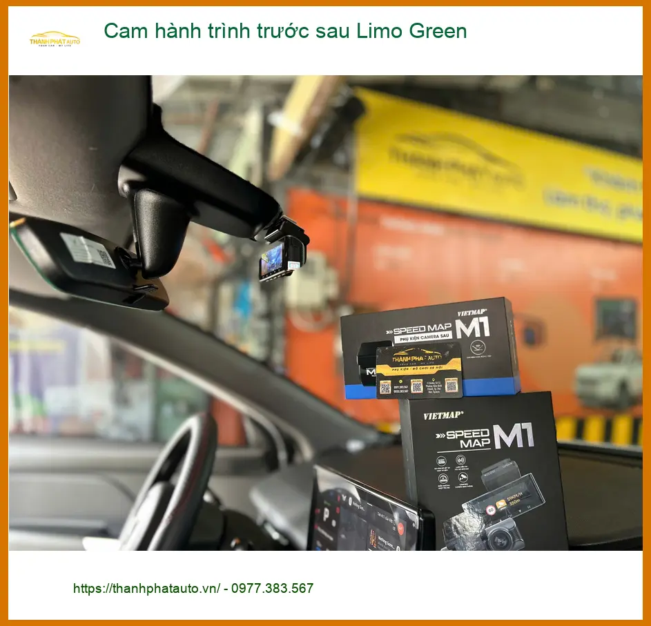 Anh Long lắp cam hành trình trước sau Limo Green Honda CRV Quận 9 ảnh thực tế 4