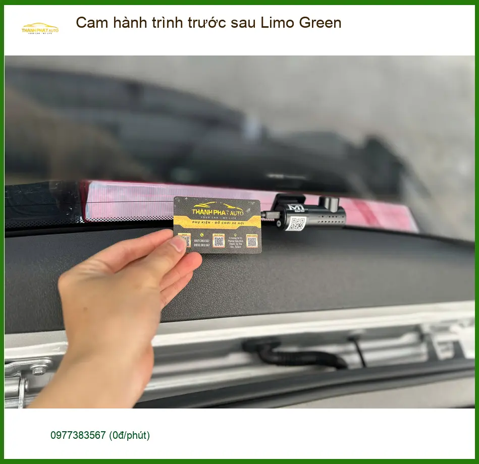 Anh Long lắp cam hành trình trước sau Limo Green Honda CRV Quận 9 ảnh thực tế 5