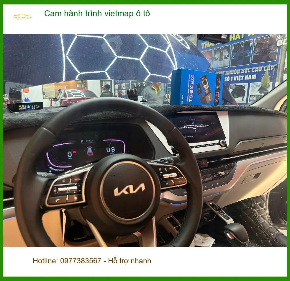 Anh Minh lắp cam hành trình Vietmap cho Hyundai Accent tại Phú Nhuận ảnh thực tế 4