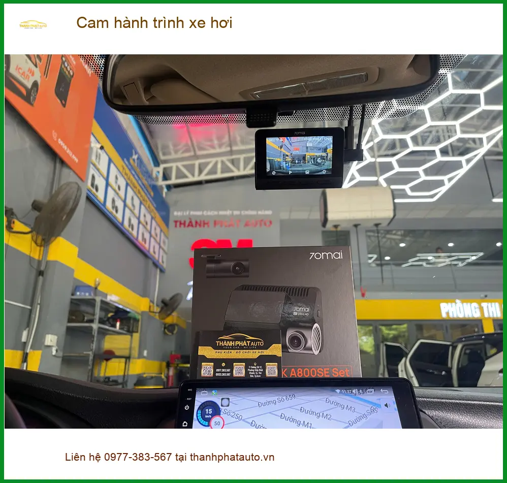 Chị Minh lắp cam hành trình xe hơi Hyundai Accent uy tín tại Quận Gò Vấp ảnh thực tế 2