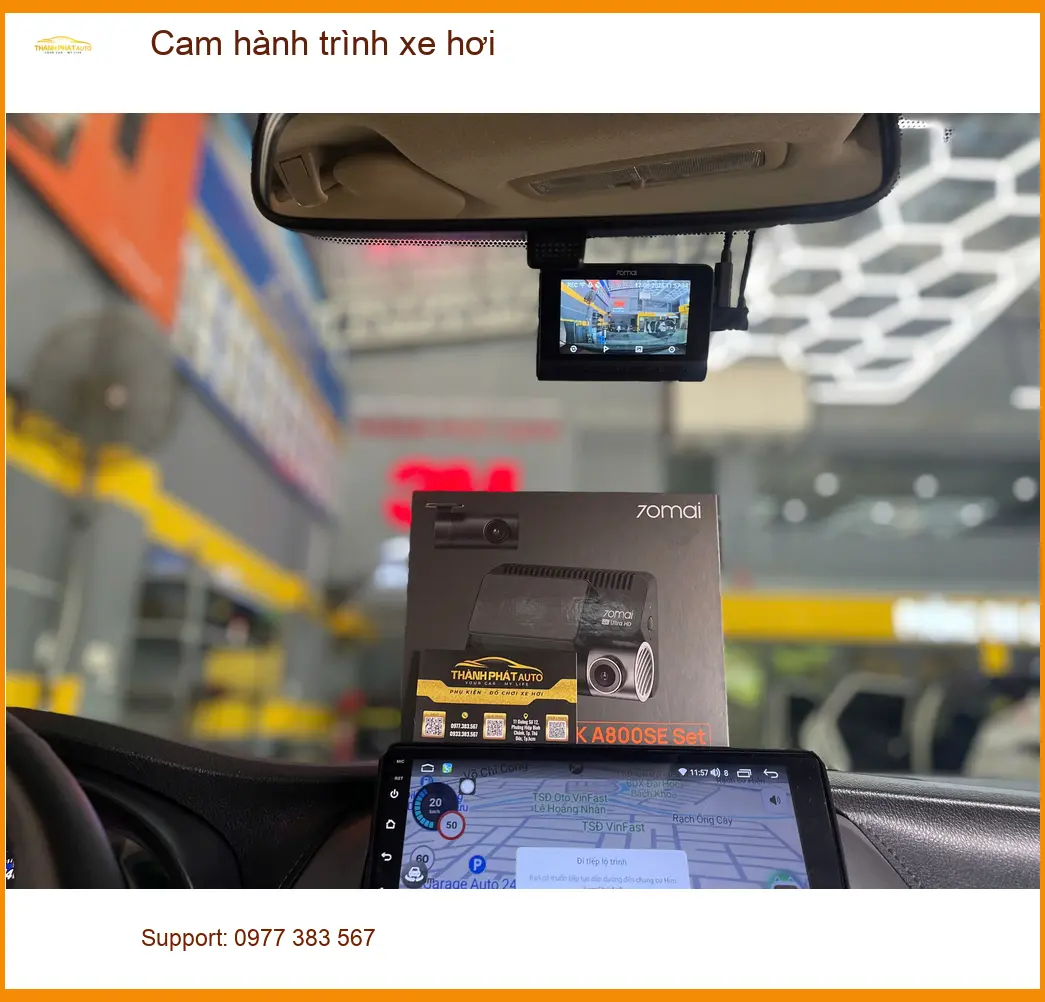 Anh Quốc An lắp cam hành trình Toyota Vios tại Hóc Môn để có bằng chứng. ảnh thực tế 5