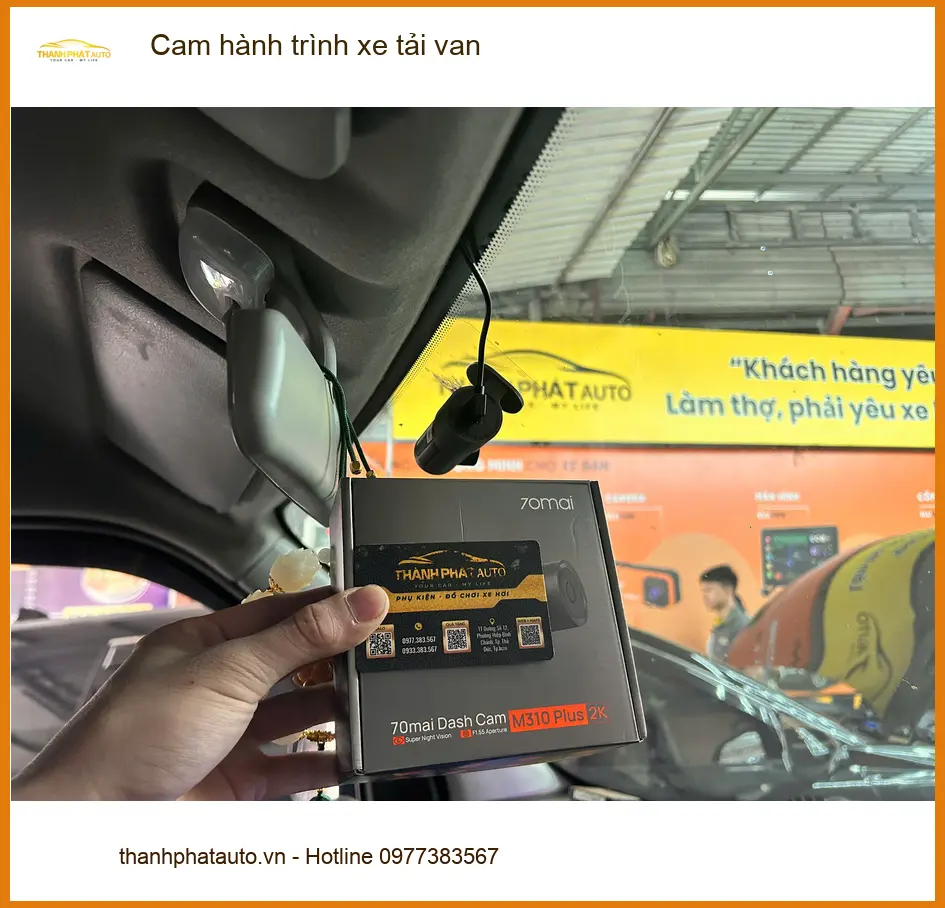 Anh Tiến lắp cam hành trình xe tải van Hyundai Porter tại Củ Chi