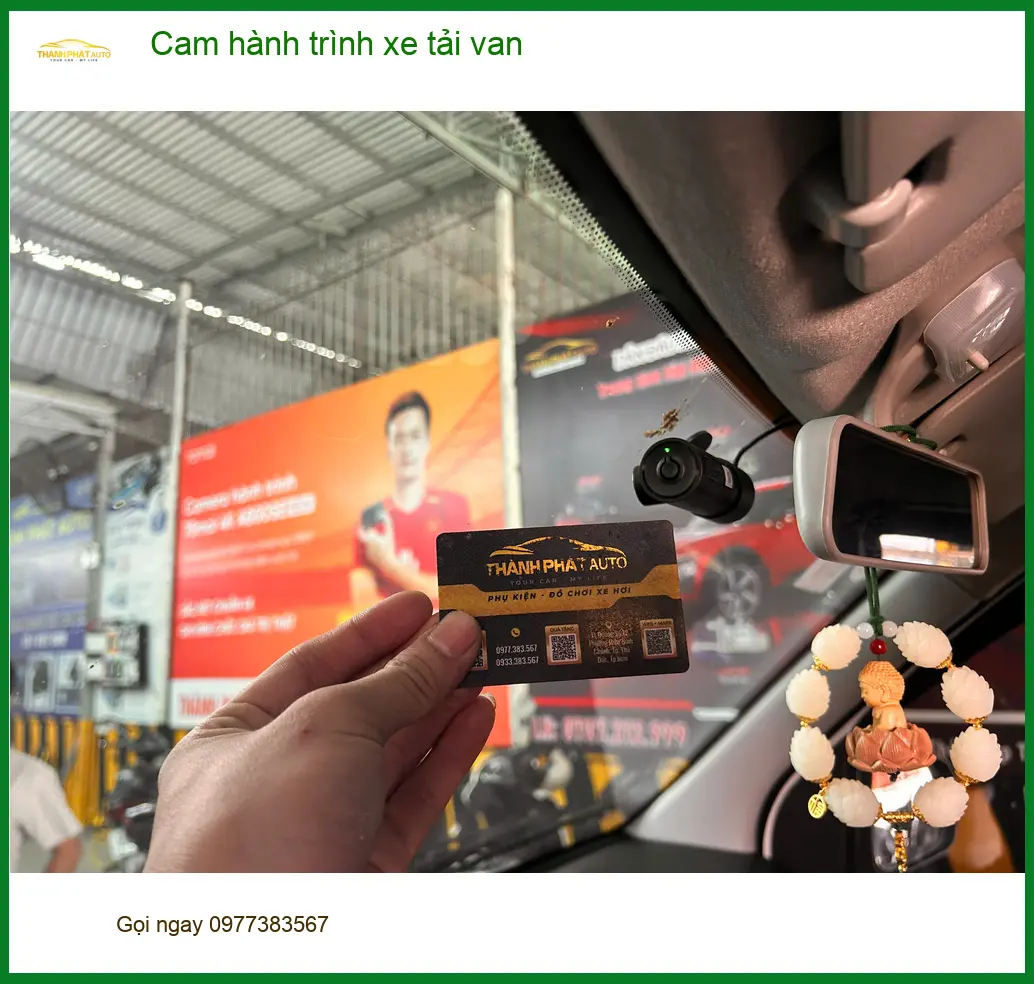 Anh Tiến lắp cam hành trình xe tải van Hyundai Porter tại Củ Chi ảnh thực tế 4