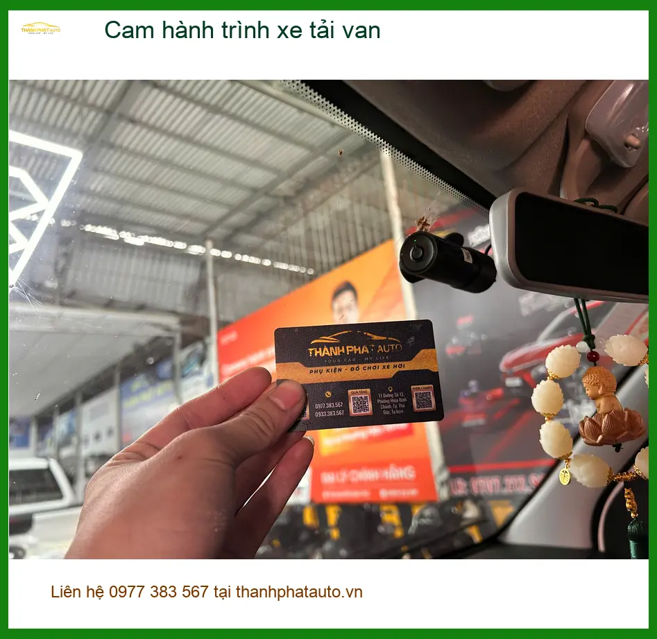 Anh Dũng lắp cam hành trình xe tải van tại Quận Gò Vấp để giám sát lộ trình ảnh thực tế 2