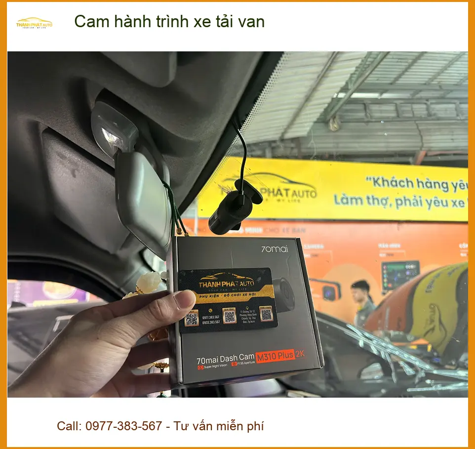Anh Tuấn lắp cam hành trình xe tải van tại Quận Tân Bình đảm bảo an toàn giao thông