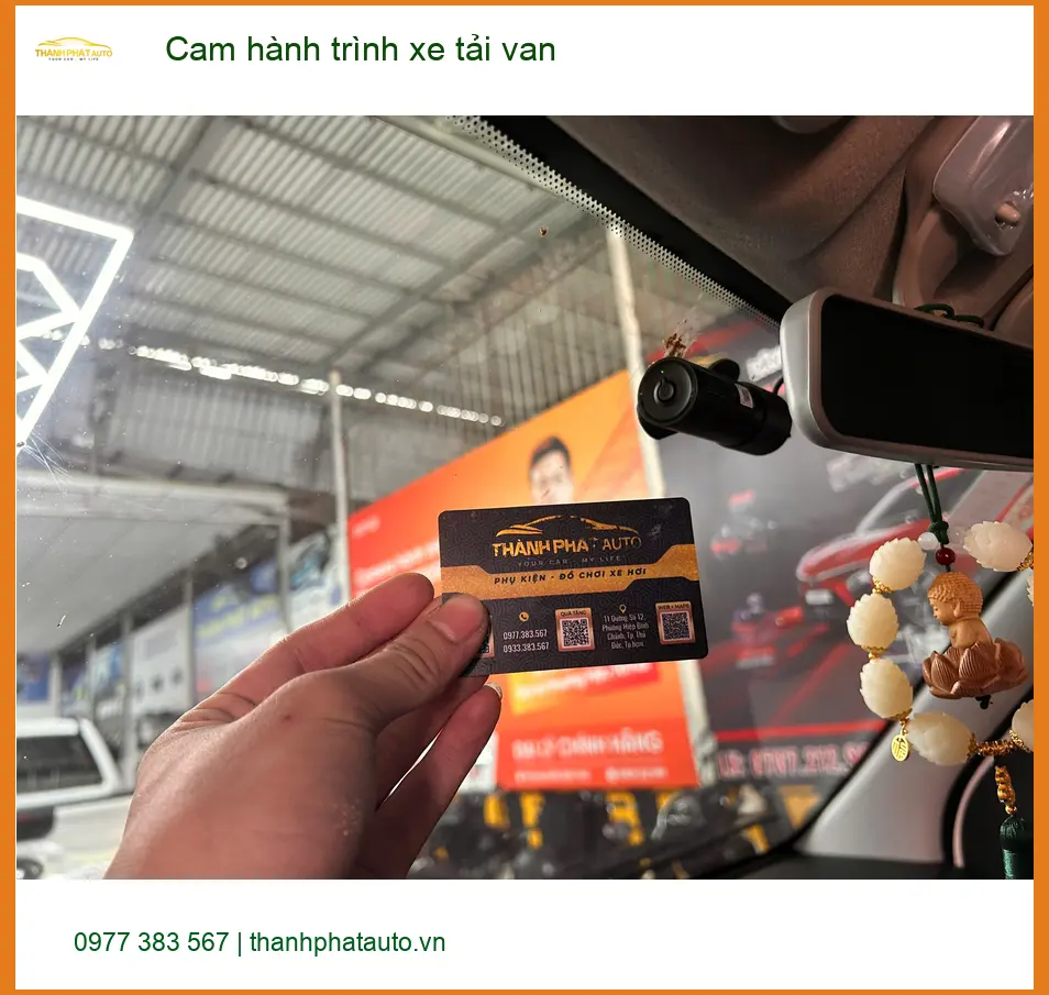 Chú Duy lắp cam hành trình xe tải van Ford Transit Quận 12 an toàn hơn ảnh thực tế 2
