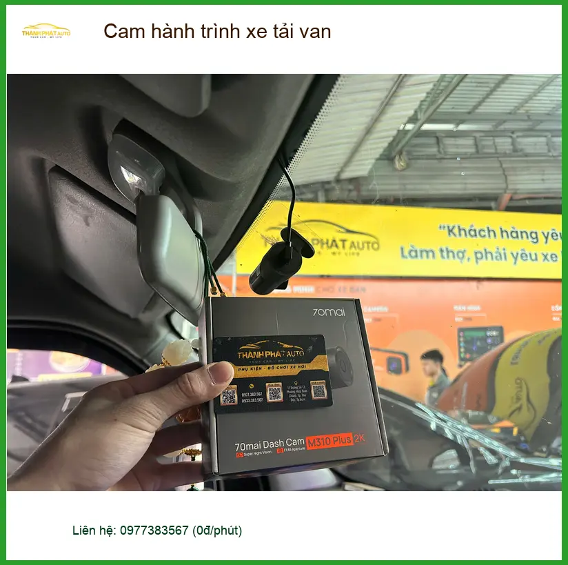Chú Duy lắp cam hành trình xe tải van Ford Transit Quận 12 an toàn hơn ảnh thực tế 3