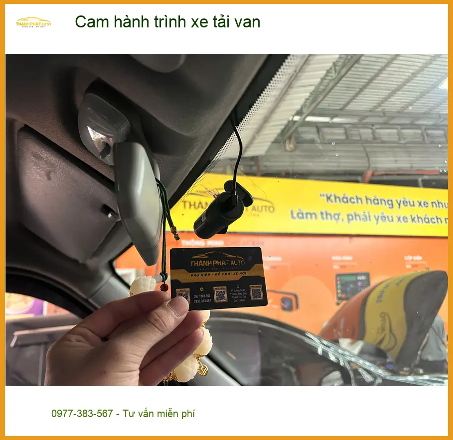 Chú Duy lắp cam hành trình xe tải van Ford Transit Quận 12 an toàn hơn ảnh thực tế 4