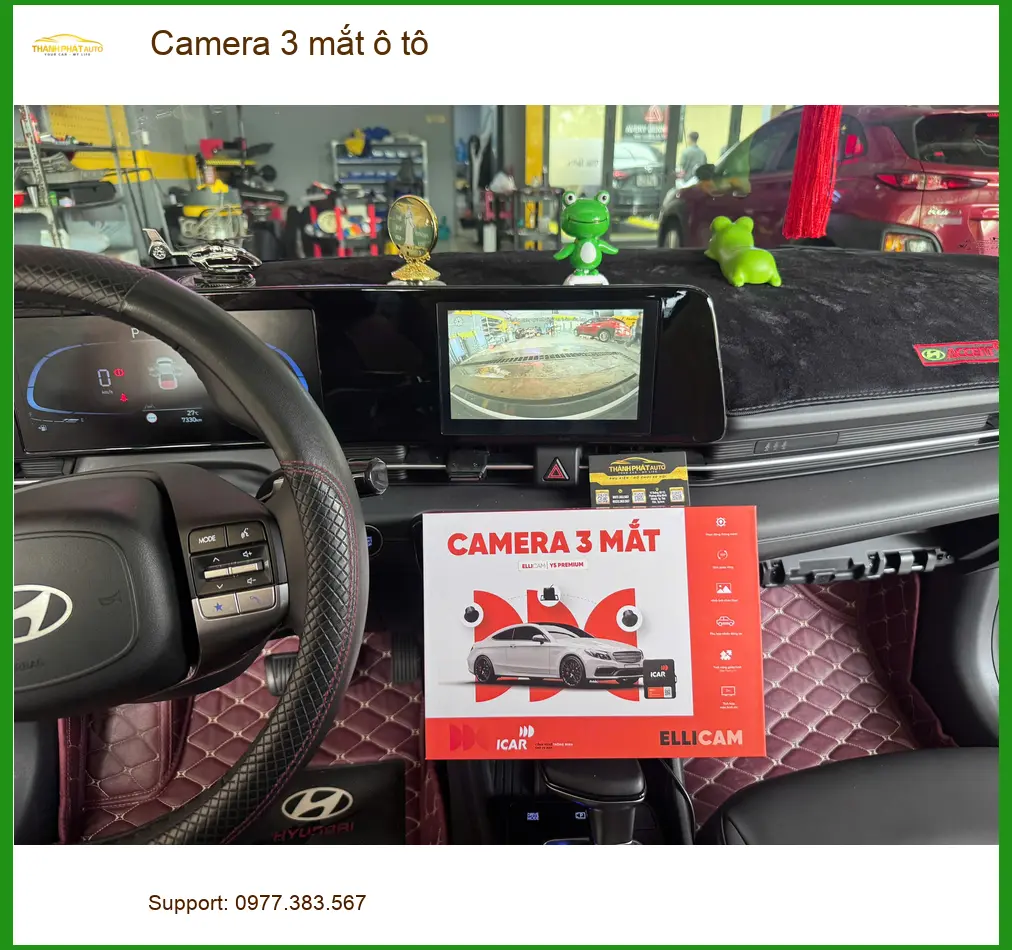 Cô Liên gắn Camera 3 mắt ô tô cho Mazda CX-5 ở Quận Thủ Đức