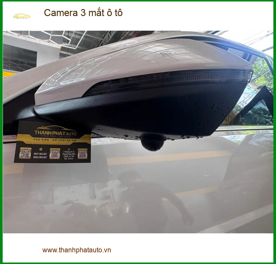 Anh Trường lắp Camera 3 mắt ô tô cho xe Hyundai Santa Fe ở Quận 2 ảnh thực tế 3