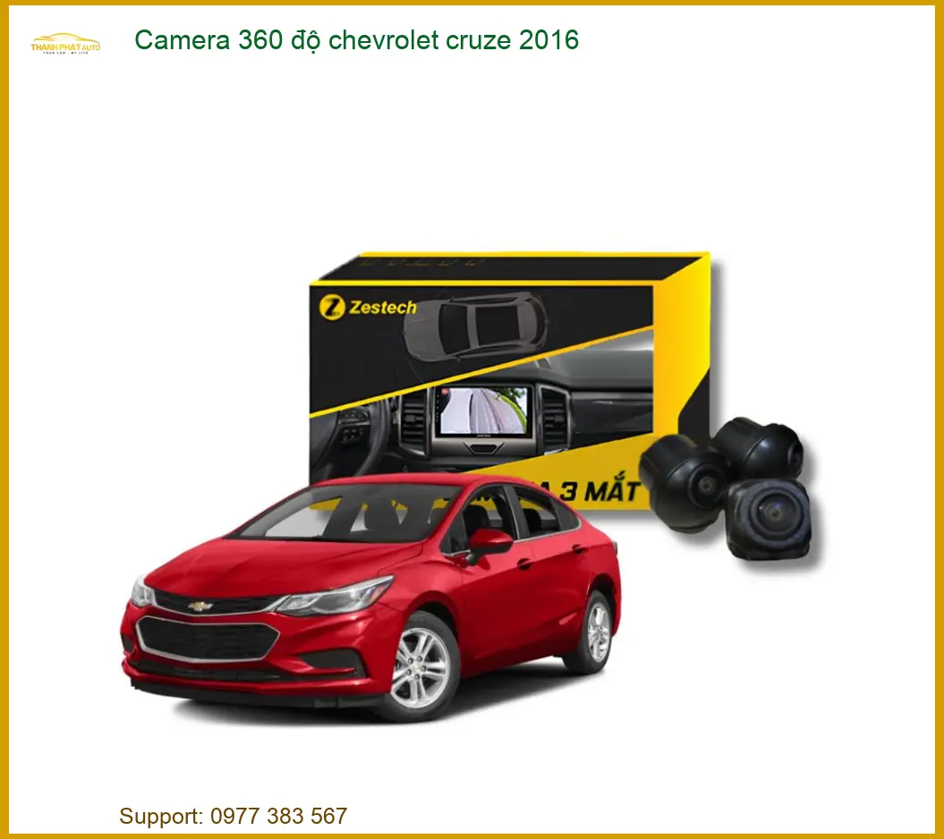 Camera 360 độ Chevrolet Cruze 2016 - Địa Chỉ Lắp Đặt Uy Tín TPHCM