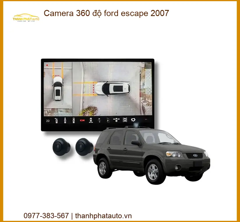 Camera 360 độ Ford Escape 2007 - Trung Tâm Lắp Đặt Uy Tín TPHCM