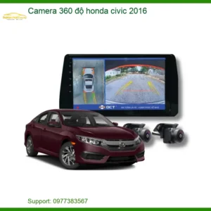 Camera 360 độ Honda Civic 2016 - Địa Chỉ Lắp Đặt Uy Tín TPHCM