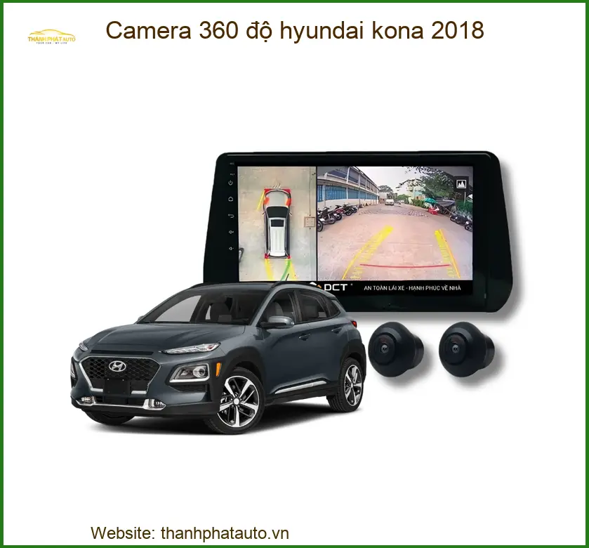 Camera 360 độ Hyundai Kona 2018 - Địa Chỉ Lắp Đặt Uy Tín TPHCM