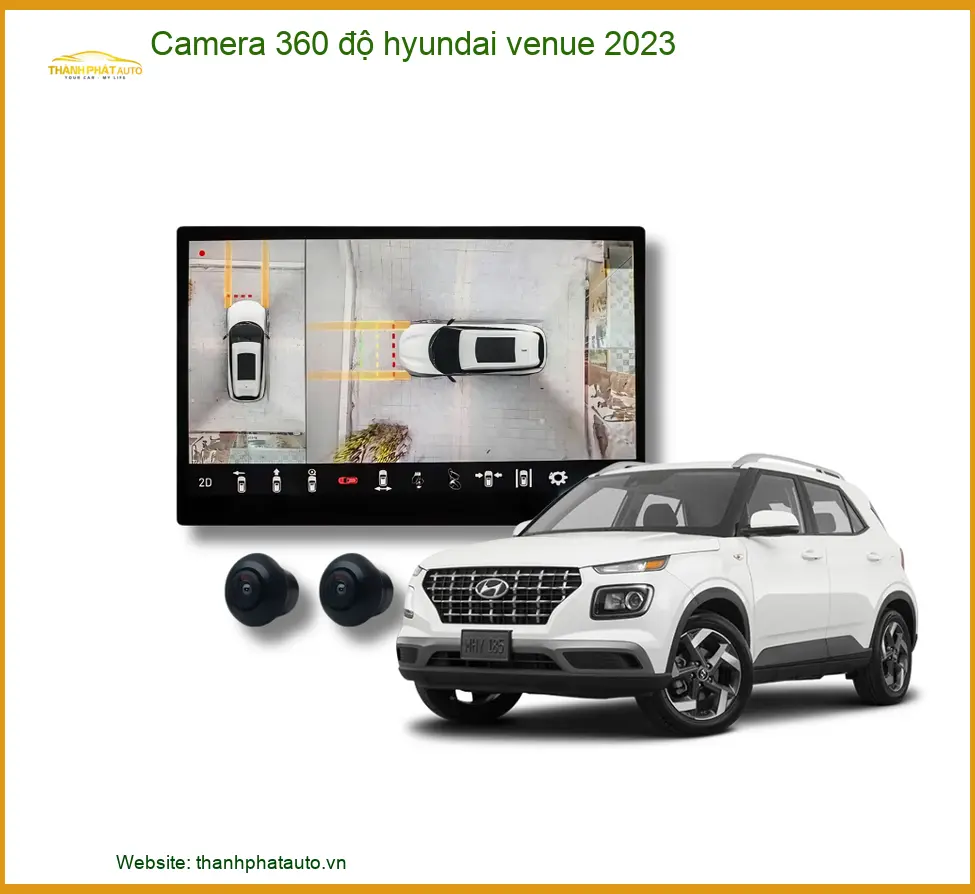 Camera 360 độ Hyundai Venue 2023 - Trung Tâm Lắp Đặt Uy Tín TPHCM