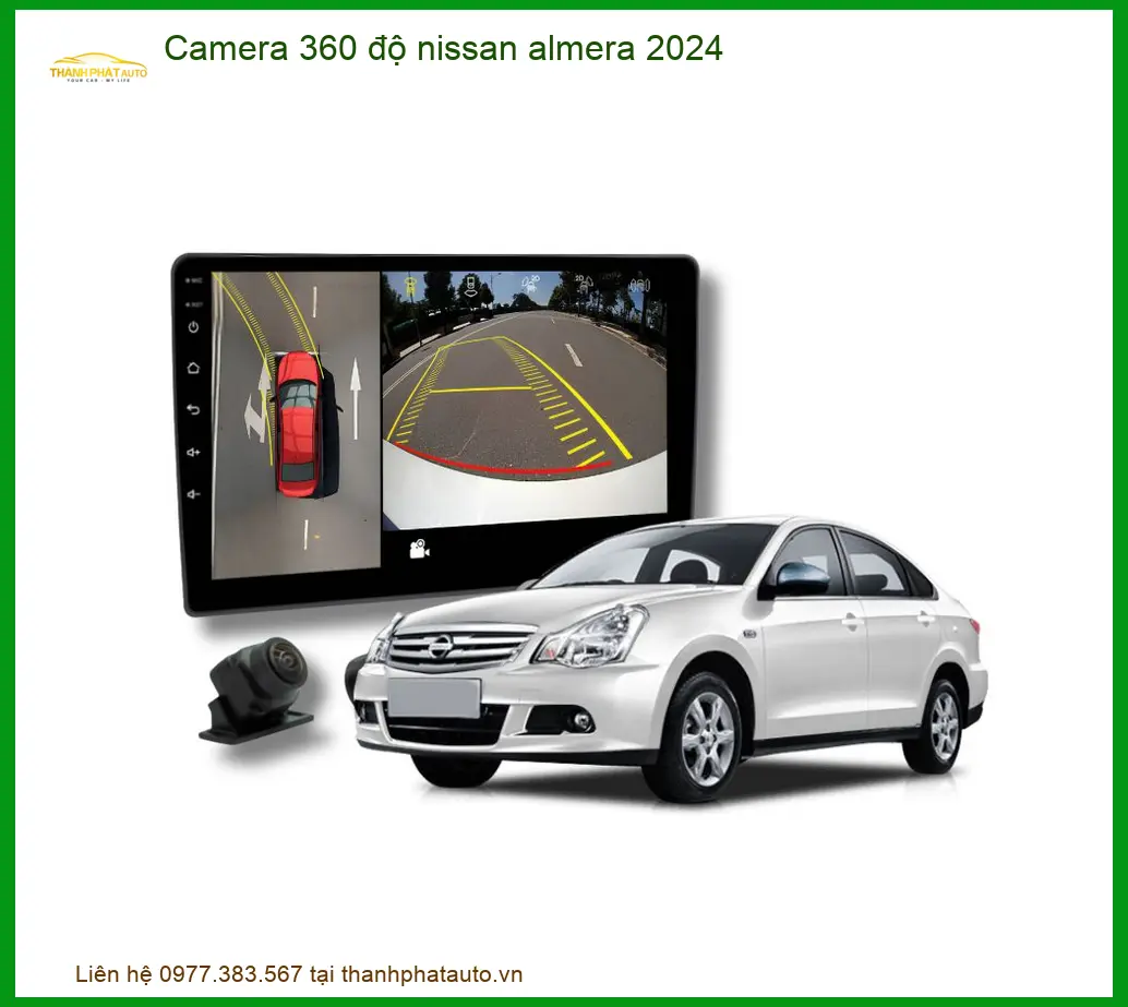 Camera 360 độ Nissan Almera 2024 - Trung Tâm Lắp Đặt Uy Tín TPHCM