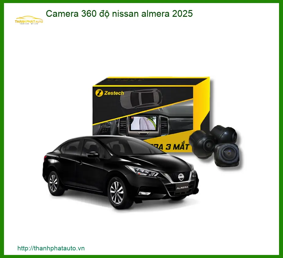 Camera 360 độ Nissan Almera 2025 - Địa Chỉ Lắp Đặt Camera Uy Tín TPHCM