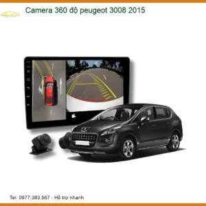 Camera 360 độ Peugeot 3008 2015 - Địa Chỉ Gắn Camera 360 Độ Cao Cấp TPHCM