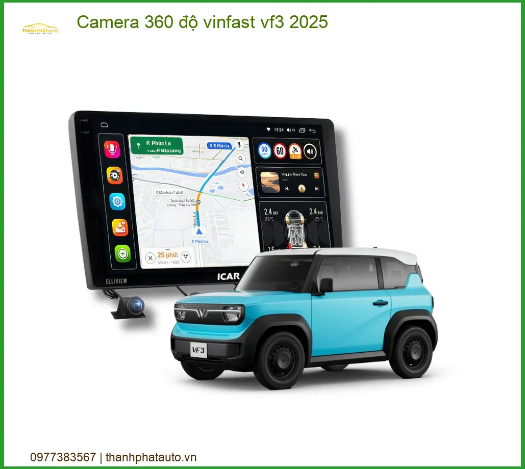 Camera 360 độ Vinfast VF3 2025 - Địa Chỉ Lắp Đặt Uy Tín TPHCM
