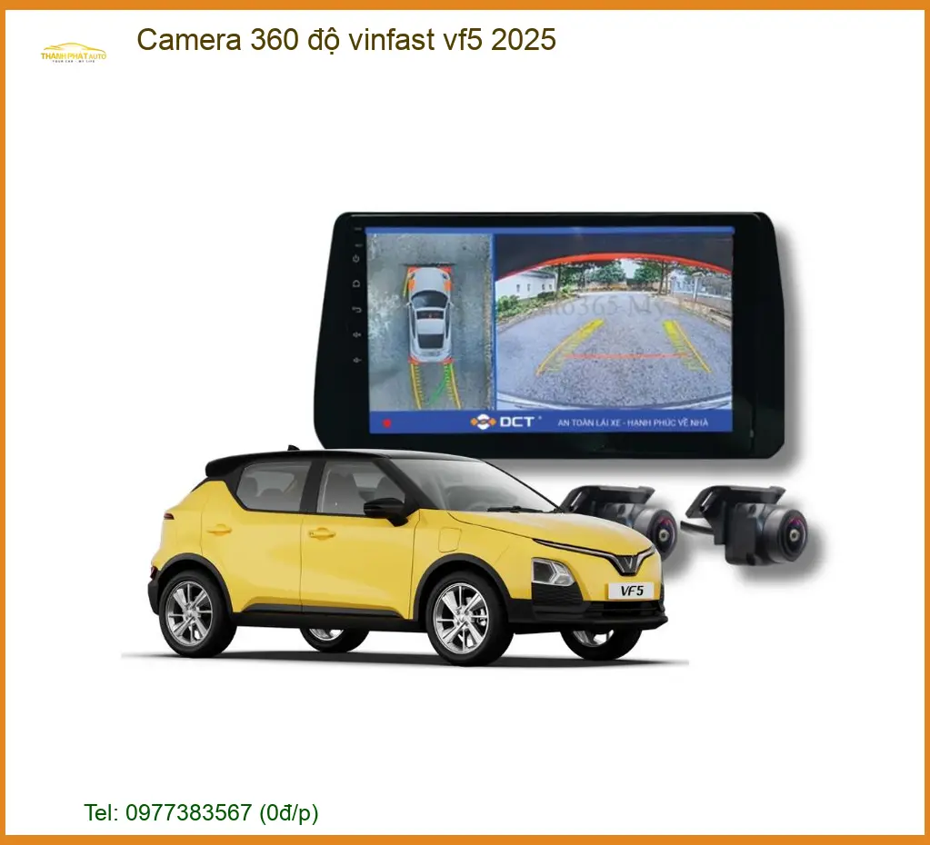 Camera 360 độ Vinfast VF5 2025 - Trung Tâm Lắp Đặt Uy Tín TPHCM