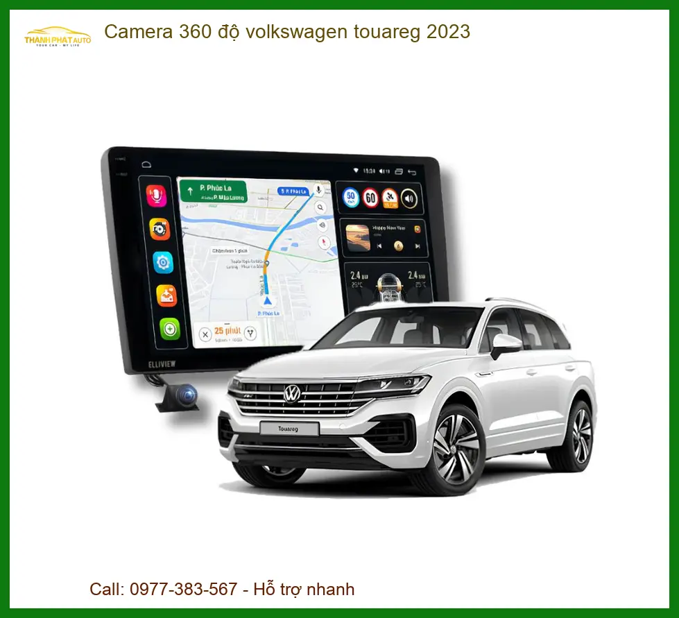 Camera 360 độ Volkswagen Touareg 2023 - Địa Chỉ Lắp Đặt Uy Tín TPHCM