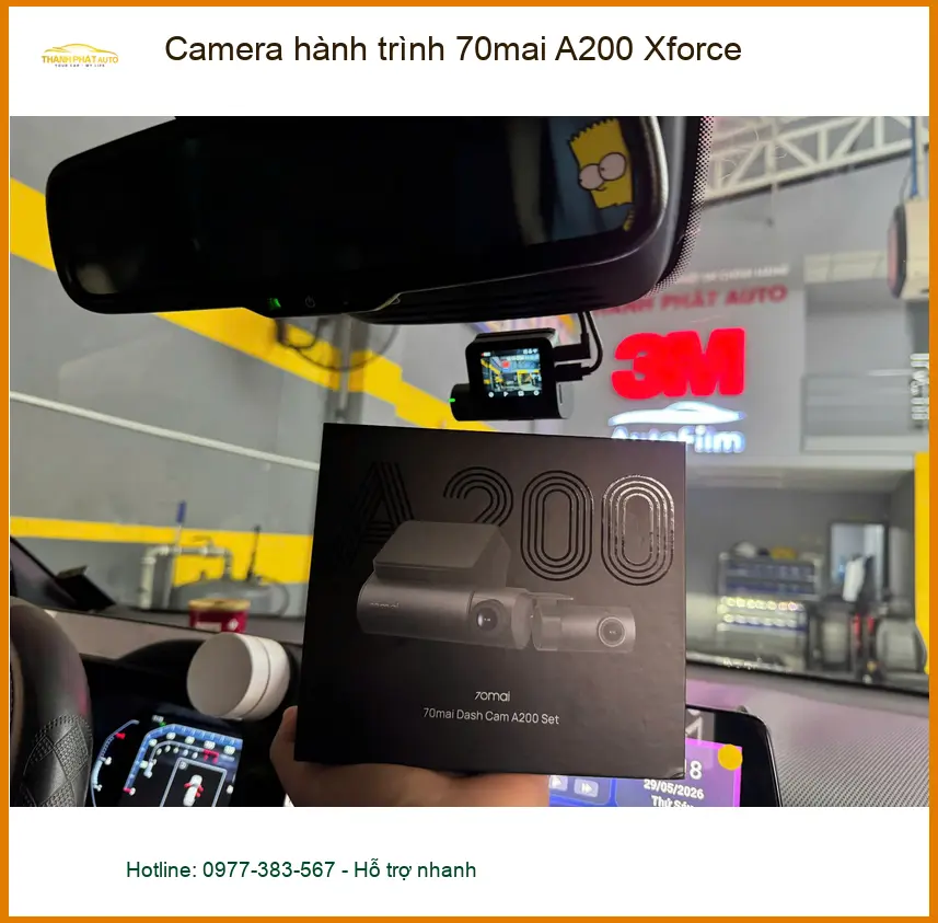 Anh Gia Hưng lắp Camera hành trình 70mai A200 Xforce tại Quận 3 ảnh thực tế 3