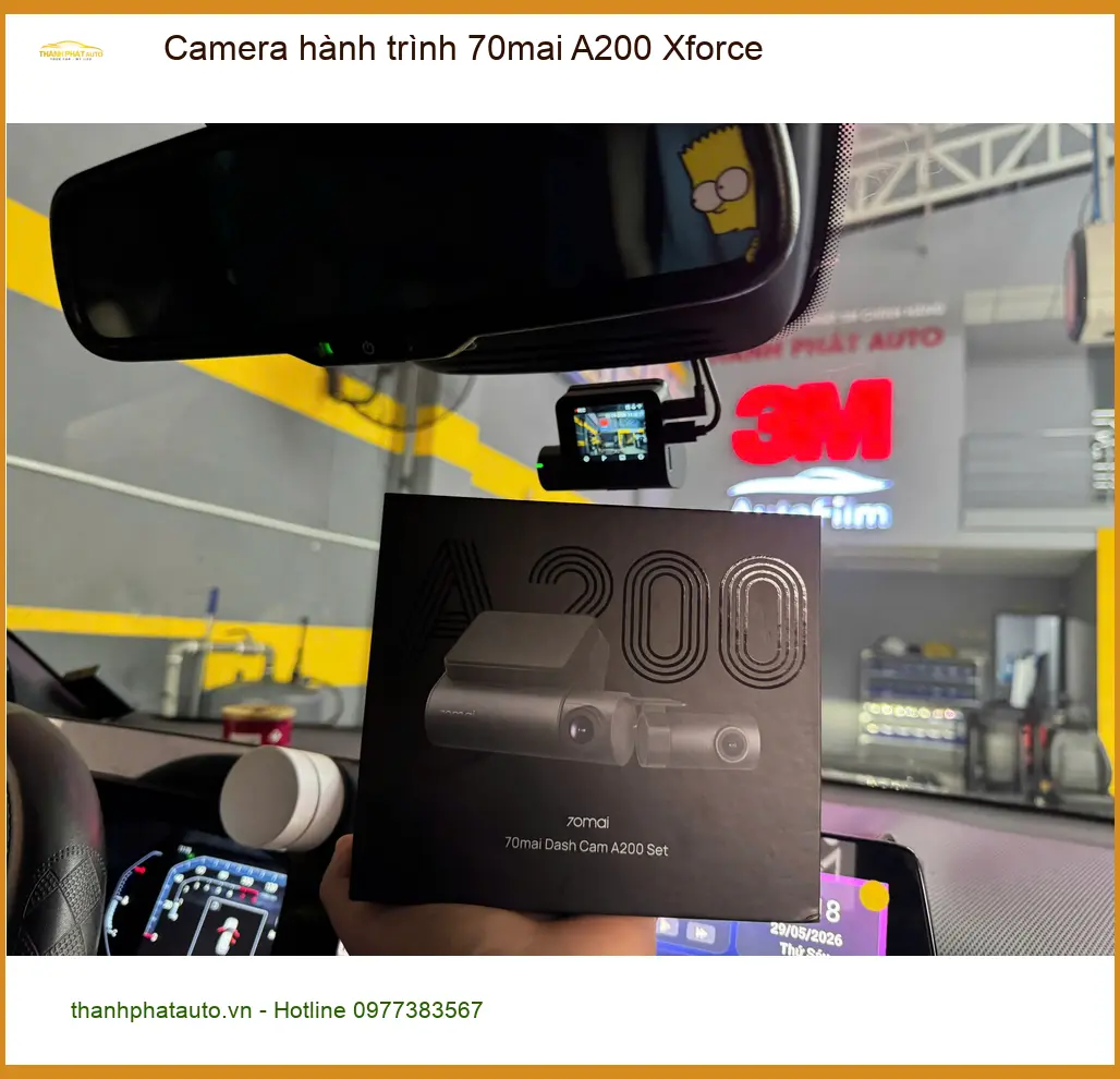 Anh Long lắp Camera hành trình 70mai A200 Xforce tại Cần Giờ ảnh thực tế 4