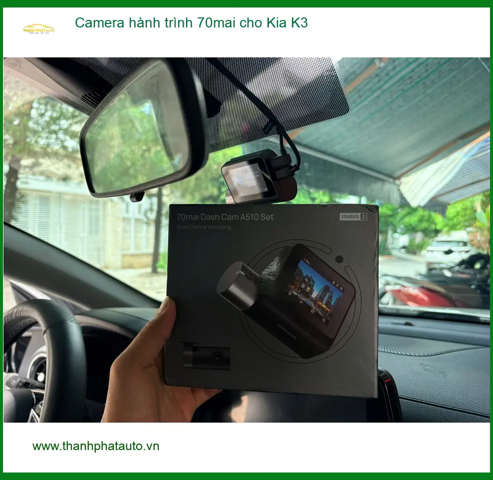 Anh Khôi lắp Camera hành trình 70mai cho Kia K3 tại Quận 1 vì hay đi công tác xa ảnh thực tế 2