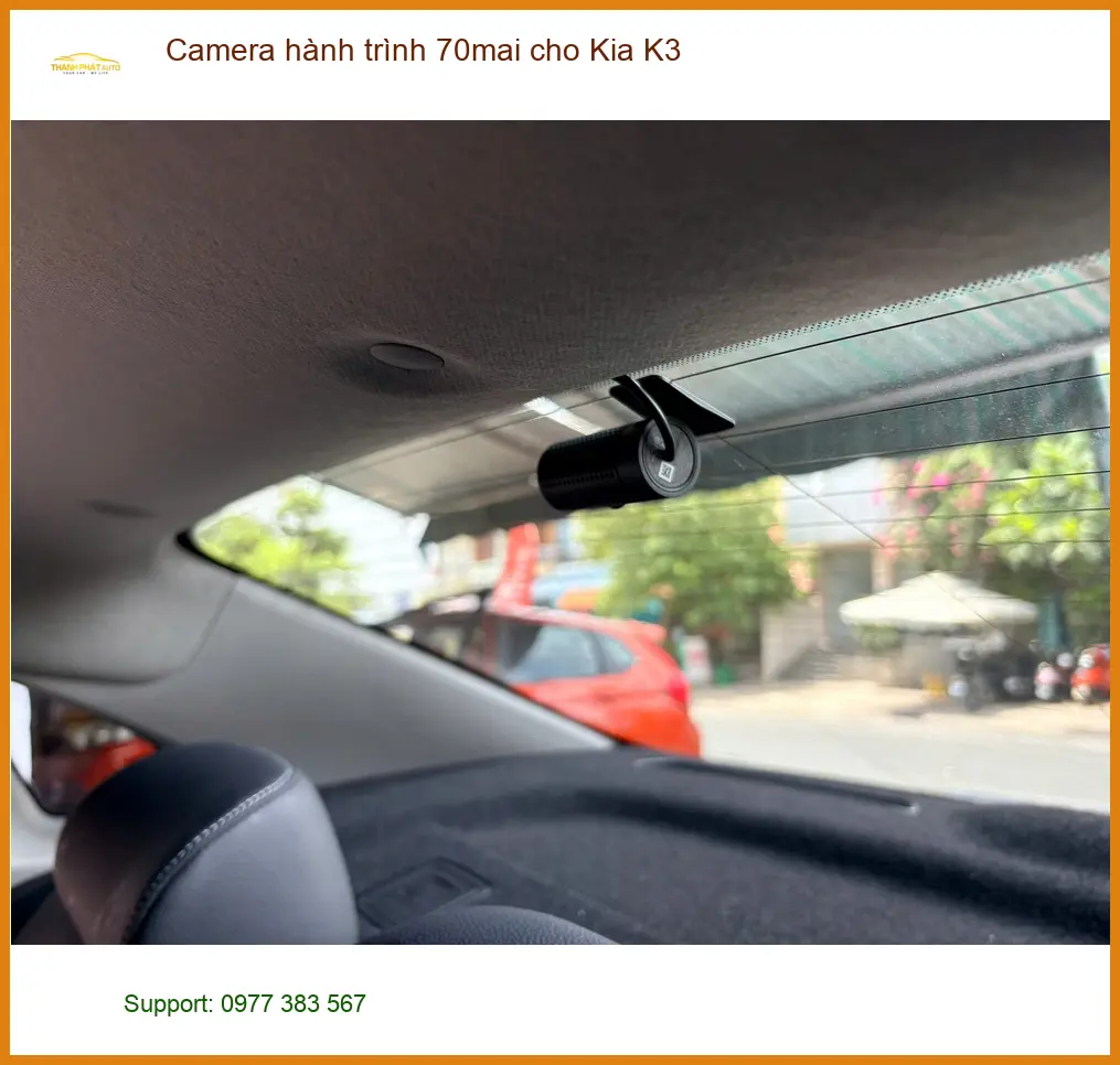 Anh Khôi lắp Camera hành trình 70mai cho Kia K3 tại Quận 1 vì hay đi công tác xa ảnh thực tế 3
