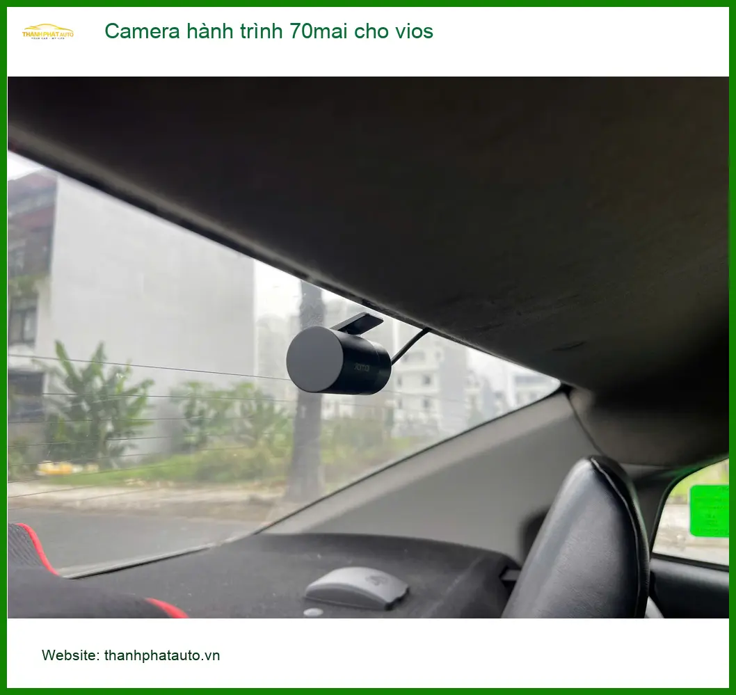 Anh Minh lắp Camera hành trình 70mai cho Vios tại Quận 1 để an tâm lái xe